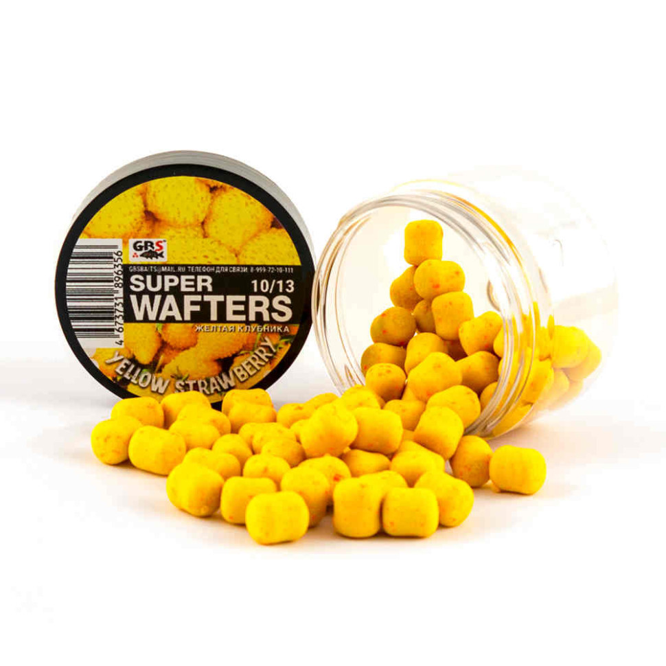 Бойлы GBS WAFTERS 10/13 Желтая клубника