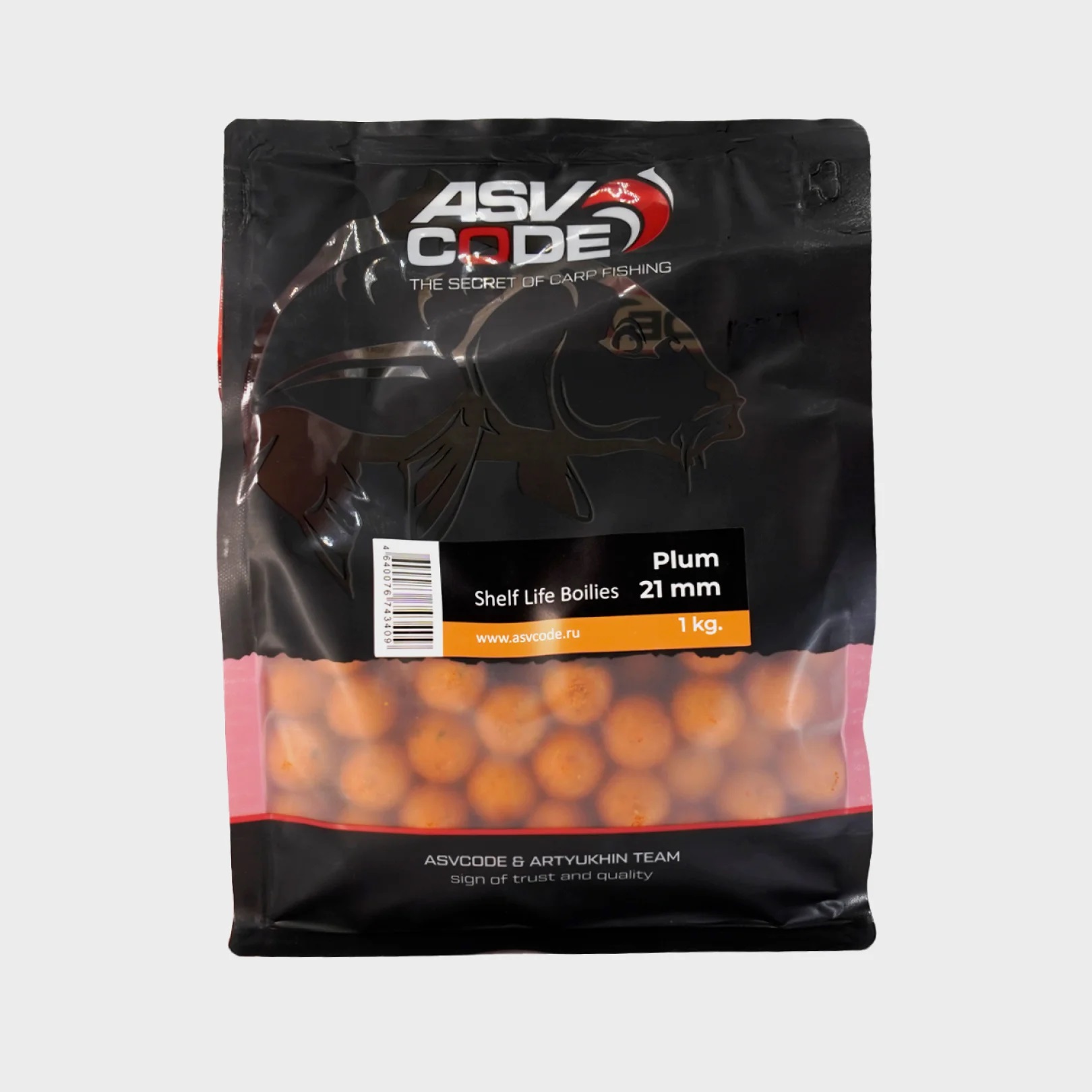 ASV-CODE Бойлы вареные 21 мм со вкусом Сливы 1 кг