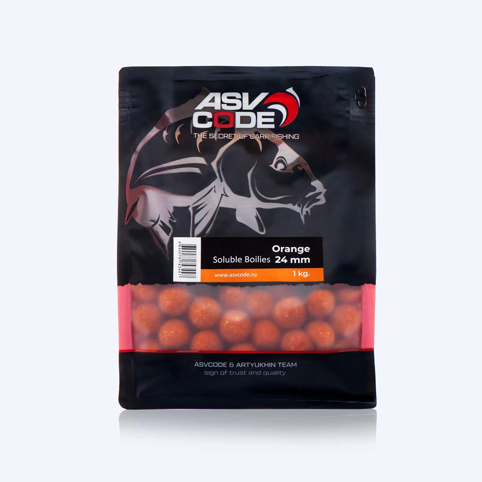 ASV-CODE Бойлы пылящие 1 кг со вкусом Orange 24мм