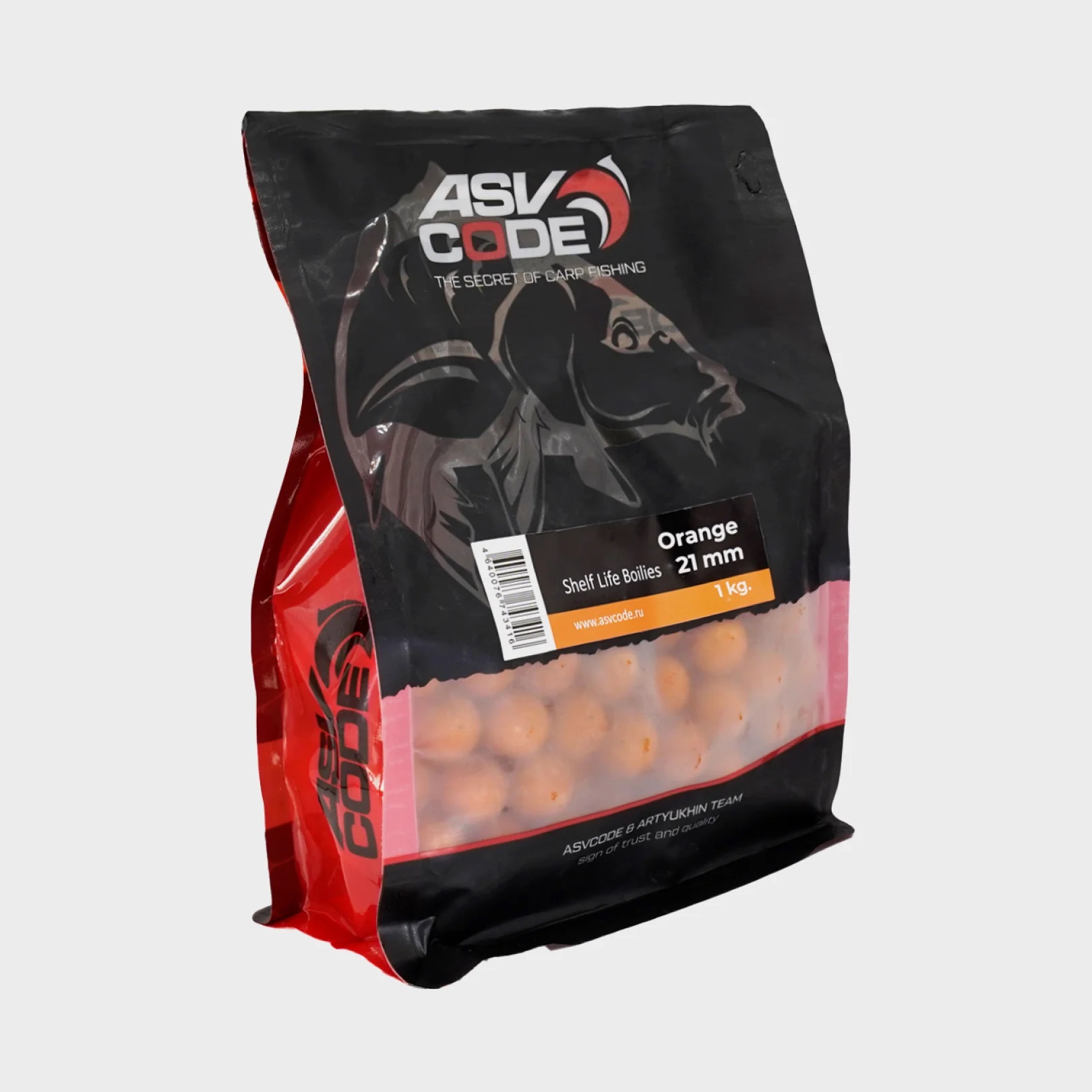 ASV-CODE Бойлы вареные 15 мм со вкусом Orange 1 кг