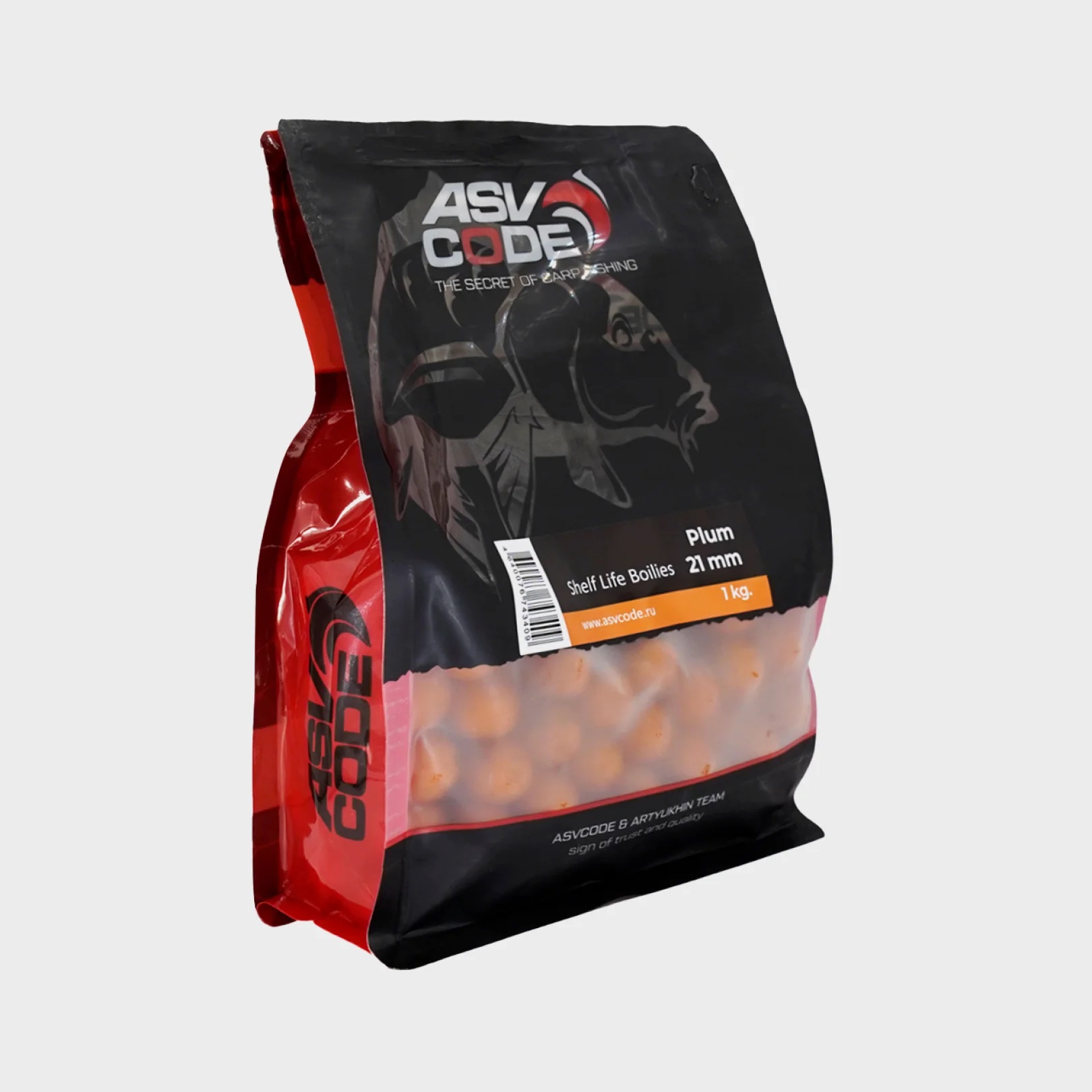 ASV-CODE Бойлы вареные 15 мм со вкусом Сливы 1 кг