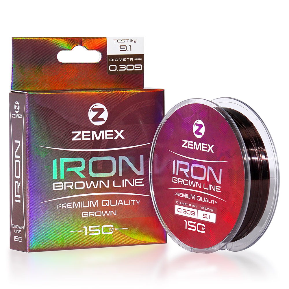 ZEMEX Монофильная леска IRON 150 метров, диаметр 0.234 мм