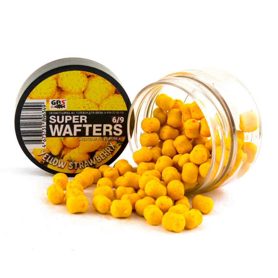 Бойлы GBS WAFTERS 6/9 Желтая клубника