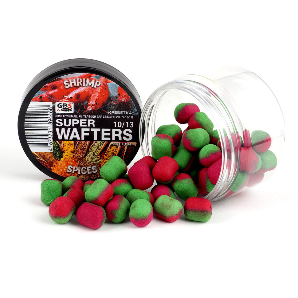 Бойлы GBS WAFTERS 10/13 Креветка и Специи