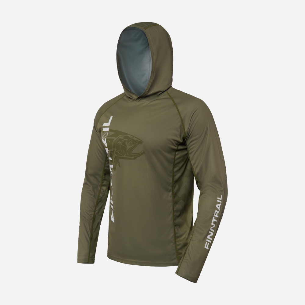 FINNTRAIL Лонгслив Wave Big Fish 6609 Khaki (XS)