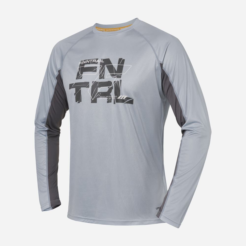 FINNTRAIL Лонгслив мужской Wave Logo 6613 Grey (S)