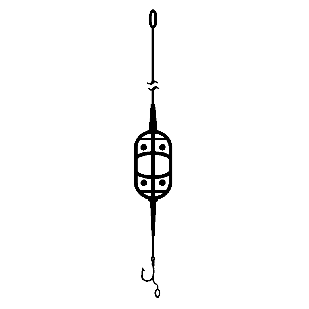 CARP HUNTER Готовый карповый монтаж с флэт кормушкой WIDE 40 грамм