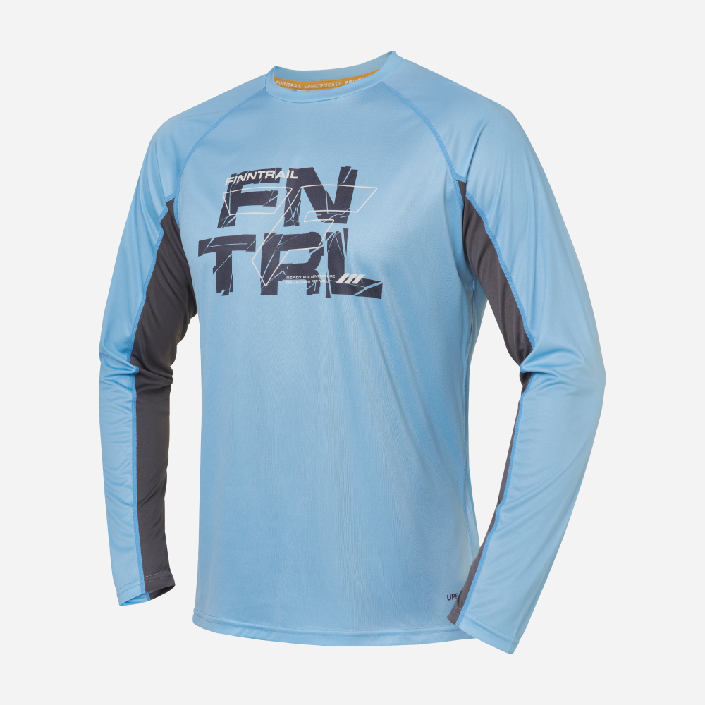 FINNTRAIL Лонгслив мужской Wave Logo 6613 LightBlue (XS)
