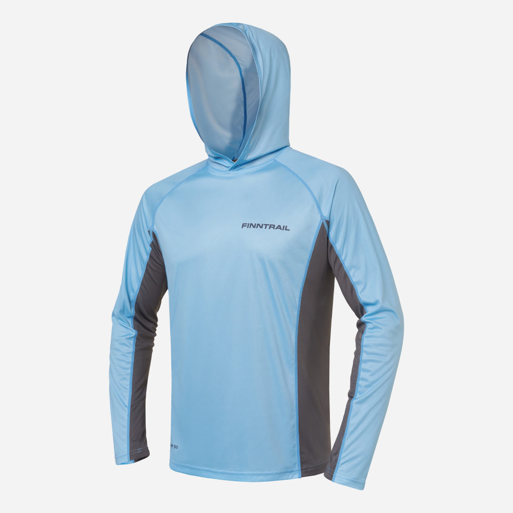 FINNTRAIL Лонгслив мужской Wave Big Logo 6614 LightBlue (M)